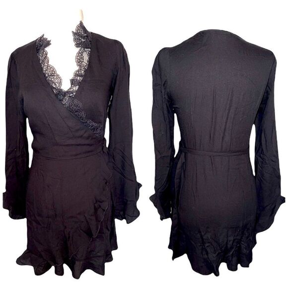 Forever 21 Faux Wrap Mini Dress - Picture 1 of 16